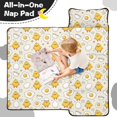 thumbnail image 4 of Chick and Egg Yellow Pattern Teens Toddler Nap Mat with Pillow, Sleeping Mat Bag for Preschool Daycare 50"x20", 4 of 6