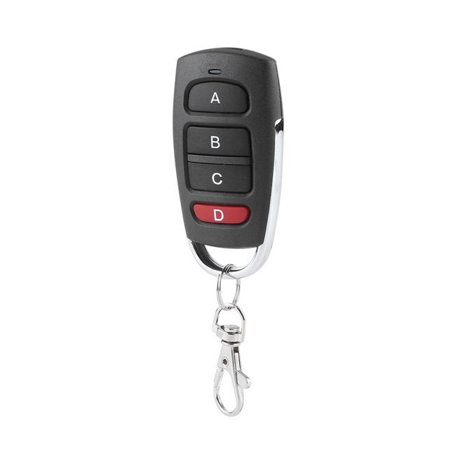 RF Wireless Transmitter,433MHz Red D Four Wireless Remote Controller Learning Code Transmitter High-End Performance