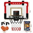 thumbnail image 7 of Growsly Indoor Basketball Hoop for Kids, Mini Basketball Hoop with Double Electronic Scoreboard and LED Light for 4-12 Years Old Children, 7 of 7