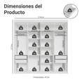 thumbnail image 2 of Ropero Closet Madesa Venus 8 Puertas 216cm Blanco/Negro 1, 2 of 5