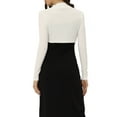 thumbnail image 3 of MODA NOVA Juniors Elegant Solid Color Long Sleeves Bolero Shrug White XS, 3 of 5