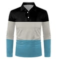 thumbnail image 4 of YDLCAFD T-Shirt à Manches Longues pour Hommes Printemps et Automne avec Col Rabattu, Mode Ample, 4 of 4