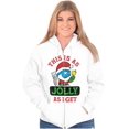 thumbnail image 4 of Santa Grumpy Smurf Jolly Christmas Unisex Plus Size Zip Hoodie Brisco Brands 3X, 4 of 5