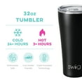 thumbnail image 2 of Swig Life 32oz Tumbler | Insulated Stainless Steel Travel Tumbler | Black, 2 of 5