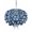 Denim Blue White, variant on Light Blue White Leaves Outdoor Tablecloth with Umbrella Hole, Spring Pastoral Rustic Botanical Spillproof Waterproof Outdoor Table Cover, Patio Tablecloths for Party/Garden/Picnic, Square 54"x54"