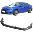 thumbnail image 2 of Ikon Motorsports Front Bumper Lip Compatible With 2022-2024 Honda Civic 11th Gen 4-Door Sedan & Hatchback Carbon Fiber Print PP Front Bumper Front Bumper Lower Lip Spoiler Body Kit, 2 of 9