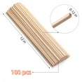 thumbnail image 2 of Wood Strips,Balsa Square Wooden Dowels,Topboutique Unfinished Wood Sticks,0.12 X 12 inch Dowel Rods for Crafts DIY Projects,House Models Making Supplies,Topboutique Hardwood Dowel,100 Pcs, 2 of 8