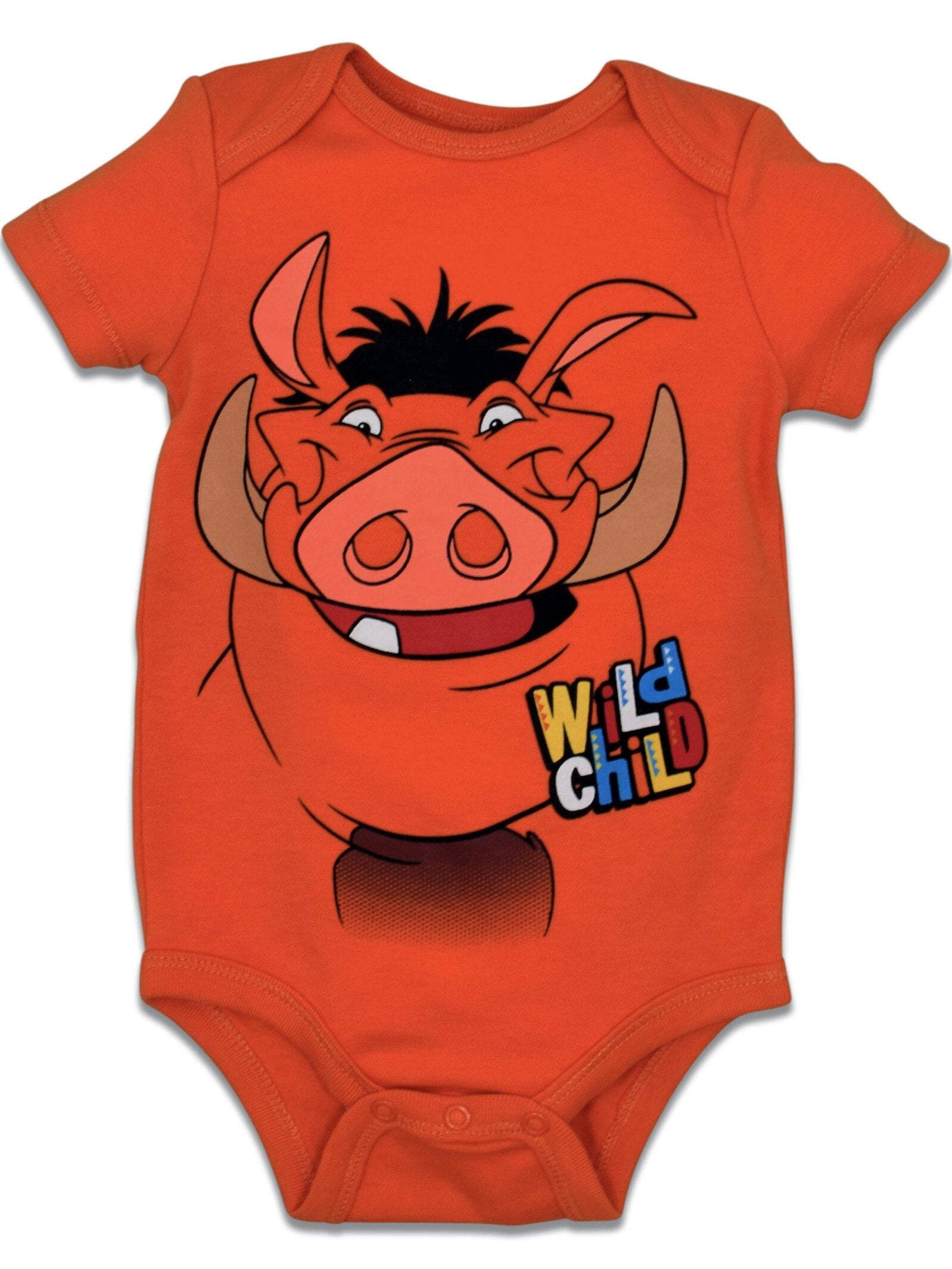 Disney Lion King Baby Boy or Girl 5-Pack One Piece Bodysuits Tan Yellow Red Multi