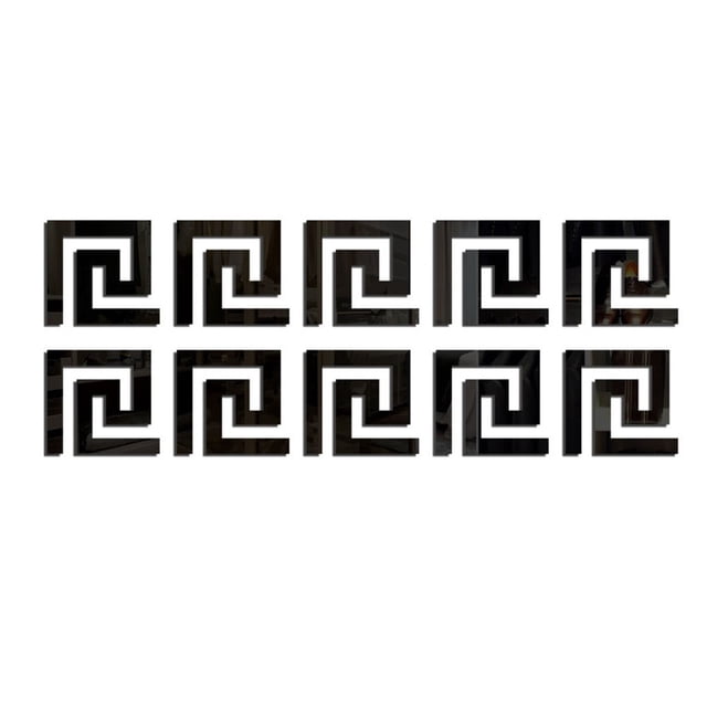 10X Mirror Waist Line Edge Strip Decal Wall Sticker for TV Background Home Decor