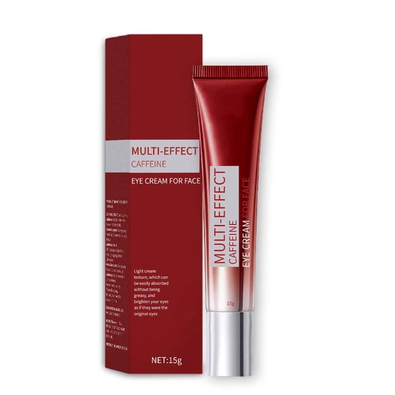 Dark Circles Under Eye Treatment,Eye Cream for Puffiness and Bags Under Eyes,Caffeine Eye Cream 15g - Lightens Puffiness & Dark Circles, Reduces Fine Lines(MulticolorWhite)