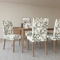 thumbnail image 5 of No. 918 Hillsboro 2-Pack Botanical Print Stretch Fit Elastic Dining Chair Cover Pair, Sage Green, 5 of 8