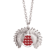 thumbnail image 1 of Decoracion roja patron de Blanca Navidad Collar de girasol collar collar collar colgante, 1 of 3