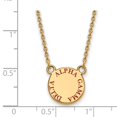 thumbnail image 2 of Sterling Silver w/ 14K Yellow Gold-Plated 18in Official Licensed Greek Sororities Alpha Gamma Delta (???) XS Enamel Pendant w/Necklace, 2 of 4