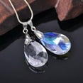thumbnail image 5 of U8MO 5pcs Teardrop 22/28/38mm Faceted Crystal Glass Chandelier Prism Pendant Beads-38x22mm Clear, 5 of 5