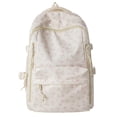 thumbnail image 2 of Large Capacity Lightweight Teen Backpack, Cute Casual Daypack With Padded Straps, Trendy Bookbag For High School College And Travel, Light Pink, 2 of 8