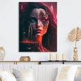 thumbnail image 2 of Designart Double Exposure Woman Portrait Sci-Fi II Canvas Wall Art, 2 of 5