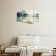 thumbnail image 2 of Elephant Stock Still Evening Waters Ii Wall Art - Horizontal Multi Panel Canvas - Living Room Wall Decor - Abstract Multi Panel - Blue And Gray Decor By Carol Robinson - 30" x 18", 2 of 4