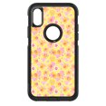 thumbnail image 1 of DistinctInk Custom SKIN / DECAL compatible with OtterBox Commuter for iPhone X / XS (5.8" Screen) - Preppy Pattern - Pink Yellow White Flowers Floral, 1 of 5