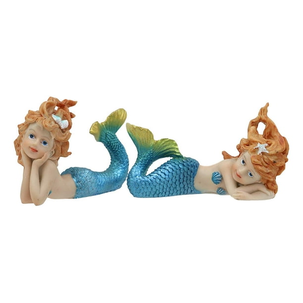 Colorful Nautical Mermaid Mergirls Under The Sea Miniature Figurines ...