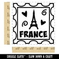 thumbnail image 2 of France Passport Eiffel Tower Travel Self-Inking Rubber Stamp Ink Stamper - Red Ink - Large 1-1/2 Inch, 2 of 7