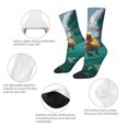 thumbnail image 4 of Fotbe Underwater Swimming Duck Calcetas Largas con Estampado para Hombre y Mujer – Calcetas de Compresión Transpirables y Elásticas, Viajar y Uso Diario Talla 5-11, 4 of 6