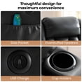 thumbnail image 5 of Power Lift Recliner Chair with Massage and Heat for Elderly, Electric Recliner Chairs for Adults, Cup holders, Remote Control, Side Pockets, USB Ports, Black, 5 of 8
