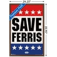 thumbnail image 3 of Ferris Bueller's Day Off - Save Ferris Wall Poster, 22.375" x 34", Framed, 3 of 6