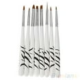 thumbnail image 5 of UDIYO 8PCS Zebra Nail Art Dotting Manicure Painting Drawing Polish Brush Pen Tools, 5 of 7