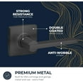 thumbnail image 4 of Stylware Maven Passage Lever Door Lock Screws Included | Reversible Heavy Duty Steel 5 in Matte Black (1 Pack), 4 of 8