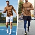 thumbnail image 5 of Xidunhg Men's Rash Guard Long Sleeve Shirt UPF 50 Sun Protection Quick Dry Moisture Wicking Lightweight for Swimming Surfing Outdoor Dark Khaki M, 5 of 10