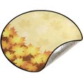 thumbnail image 5 of Coolnut Autumn Maple Leaf Christmas Tree Mats Waterproof Tree Skirt, Fall Vintage Xmas Tree Stand Tray Mat Floor Protector Pad for Holiday Party Decoration, 28.3", 5 of 6