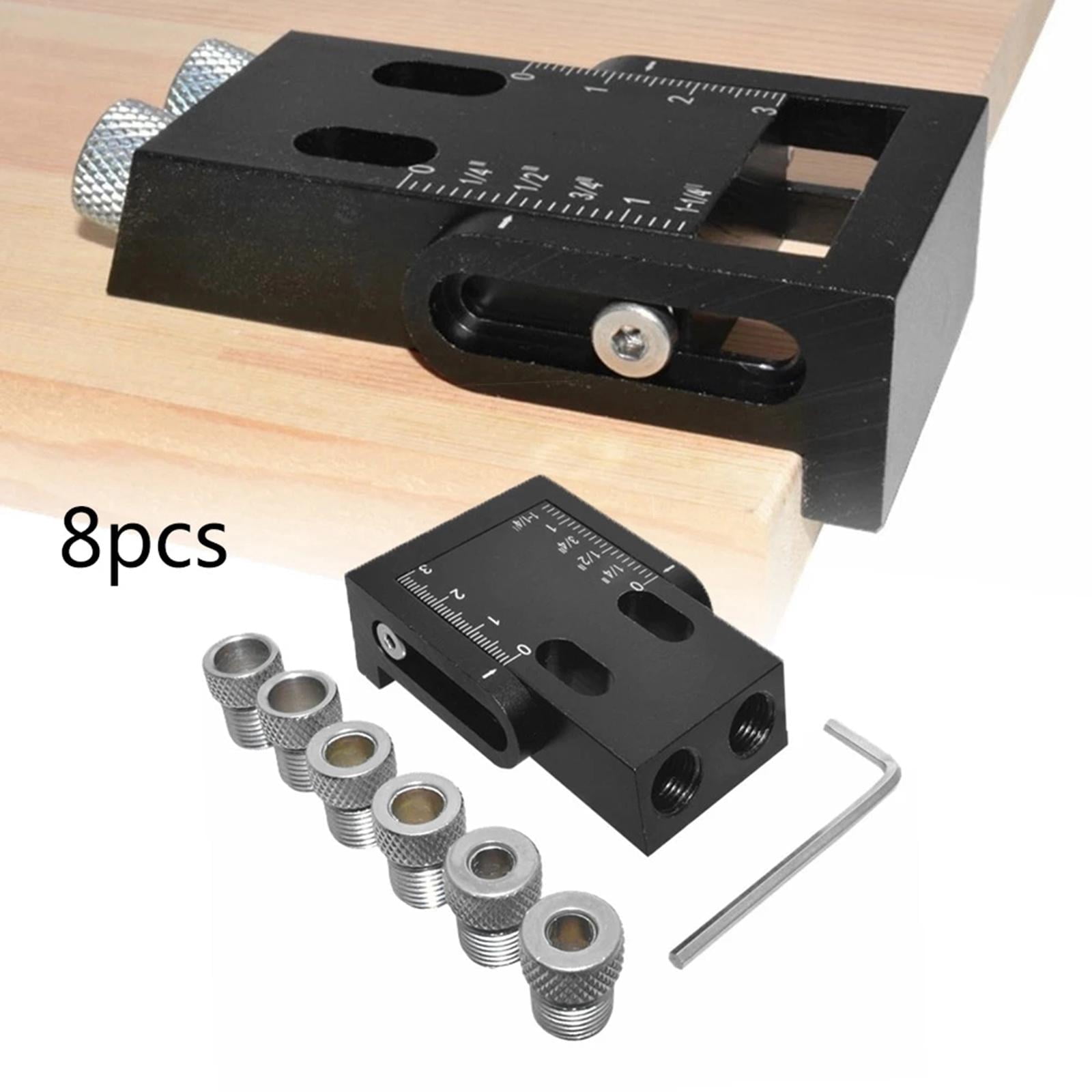 FVDPWYE 15 Degree Hole Jig Kit Carpenters Woodwork Guides Joint Angle Tool 6/8/10mm Hole