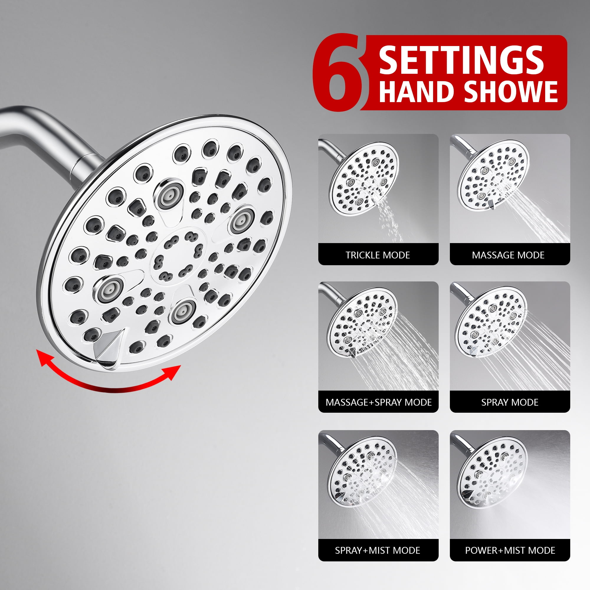 sumerain Shower Faucet with Tub Spout Chrome, Tub and Shower Complete Trim Kit with Rough-in Valve