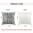 thumbnail image 5 of Boho Pillow Covers 16x16 Inch, Persian Carpet Blue Vintage Throw Pillow Case Linen Pillowcases for Home Decor Sofa Car Living Room, Bohemian Blue, 5 of 6
