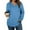 Light Blue, variant on DAFPZW Women Casual Hoodies Oversized Long Sleeves Fashion Pullover Loose Fit Tunic Winter Tops Comfy Warm Sweatshirts
