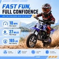 thumbnail image 3 of QEASET 39CC Dirt Bike, Mini Bike 4-Stroke Gas Powered off Road with Max Speed 20MPH, Pull Start, 3 of 9