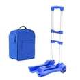 thumbnail image 1 of Carro De La Carretilla Plegable De Trabajo Pesado Carga De 35 Kg Con Caja De Equipaje Para El Equipaje Azul SM SunniMix camión de la carretilla de compras, 1 of 8