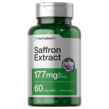 Saffron Extract Capsules | 177 mg | 60 Count | by Horbaach