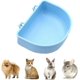 thumbnail image 2 of 3 Pcs Rabbit Feeder with Hook Food and Water Bowl on Cage for Rabbit/Guinea Pig/Chinchilla/Bunny,Plastic, 2 of 5