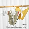 thumbnail image 5 of Closet Organizer Rotating Bag Hanger | Multi-Function Coat Hook Rack | 5-Claw 360° Belt Tie Scarf Holder | Rubber Wood ABS | Space-Saving Hanging Storage, 5 of 9