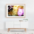 thumbnail image 5 of Funky Fresh Light Streaks - Queens New York Photography Abstract Modern Art Psychedelic Surrealism Geometric Neon Sign Nightlife Oak Framed Wall Art Print 5 x 7 inches, 5 of 6