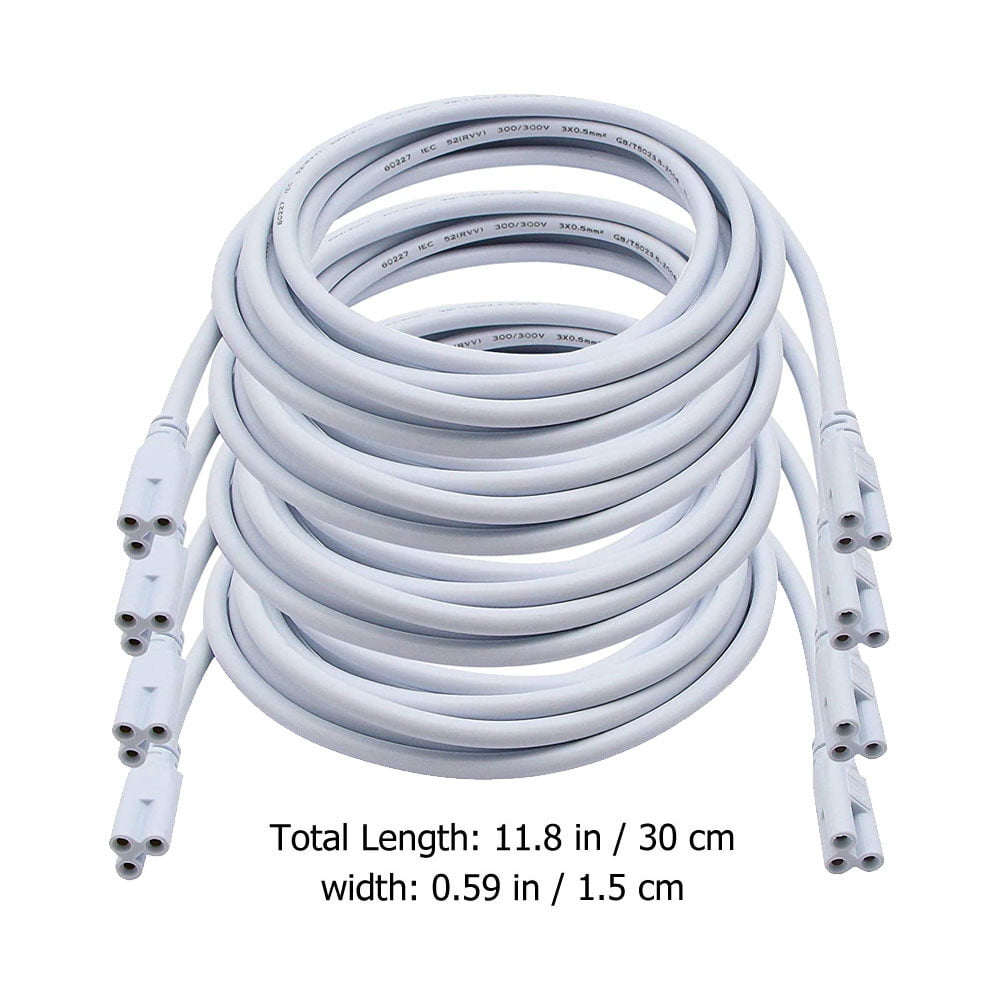 nedbrydes forsvar Beliggenhed 4pcs T5 T8 LED Double End 3 Pin Lamp Connecting Wire LED Integrated Tube  Cable - Walmart.com