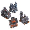 thumbnail image 3 of Halloween Resin Miniature House Figurines Micro Landscape Ornaments 4pcs Set for Spooky Home Decor, 3 of 5