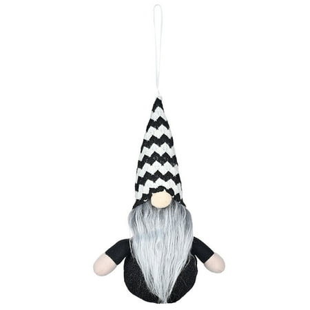 

BESTHUA Halloween Dwarf Doll with Light Gnomes Christmas Pendant