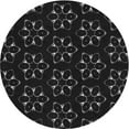 thumbnail image 1 of Ahgly Tapis Rond Lavable en Machine Intérieur Transitionnel Noir Nuit, 6 Pieds Rond, 1 of 7