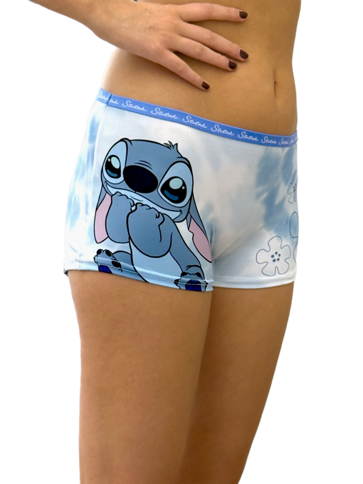 Disney's Stitch Woman's and Juniors Boyshort Underwear, 2-Pack, Size S-XL