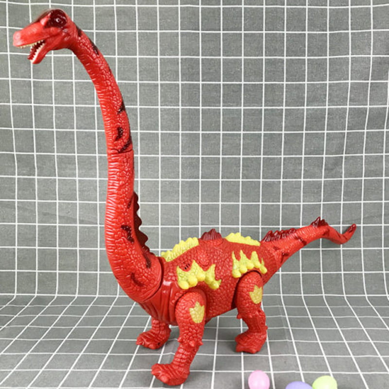 Electric Dinosaur Walking Laying Eggs Long-necked Projection Animal Model Toys 