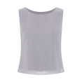 thumbnail image 1 of Jowowha Débardeurs d'Été pour Femmes Hauts Blouses Chiffon Sans Manches Col Rond Chemises Décontractées Débardeurs Légers Gris G, 1 of 5