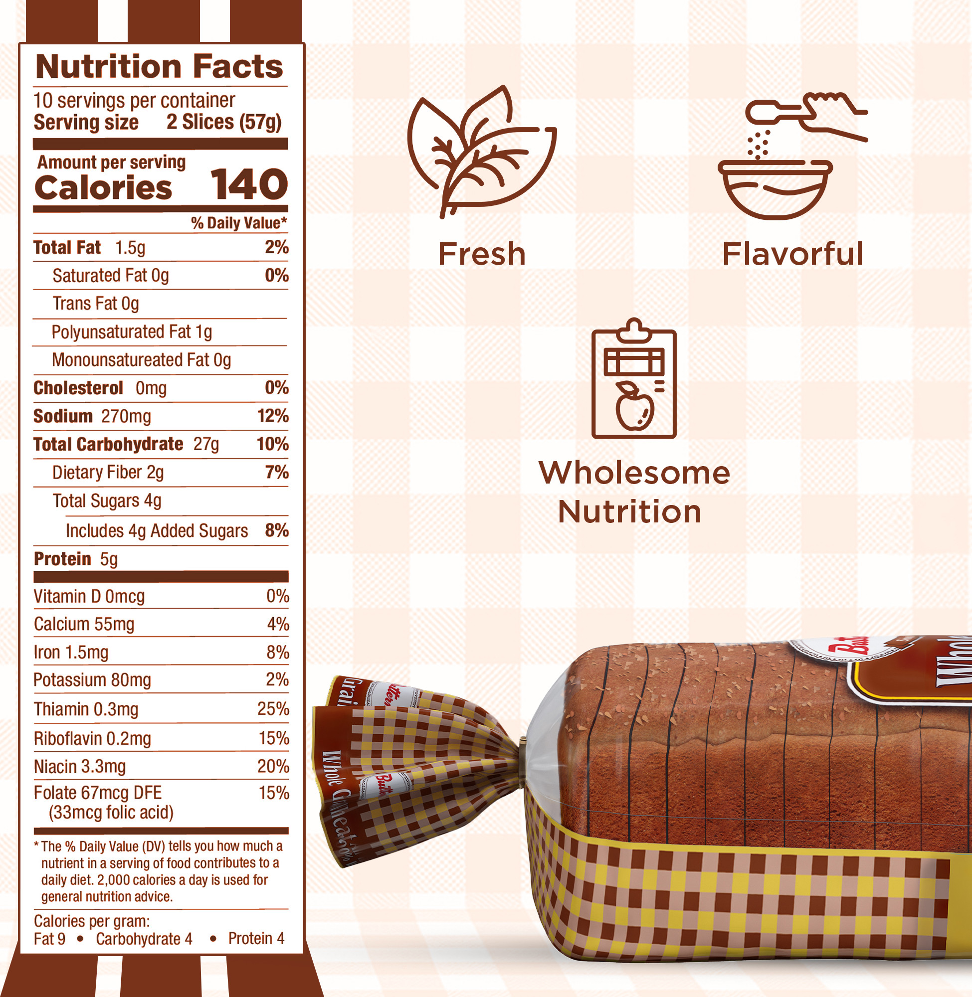 Butternut Whole Grain Wheat Bread, 16 oz