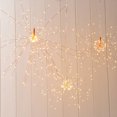 thumbnail image 3 of TFixol 120 LEDs Firework Lights Hanging Decorative Light Christmas Remote Control Battery Operated 8 Light Modes Warm White Indoor & Outdoor Starburst LED Lights for Bedroom Parties Wedding Street Yar, 3 of 5